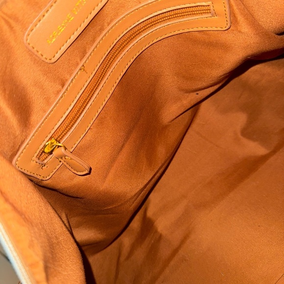 Adrienne Vittadini Pink and Brown Tote with Structured Design - Picture 5 of 5